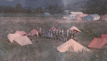 Obóz wędrowny w Bieszczadach 28.07-19.08.1986