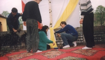 Harcerski Ołtarz-Święto Bożego Ciała 1991