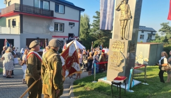 Odsłonięcie pomnika gen. broni Józefa Hallera w Jurczycach