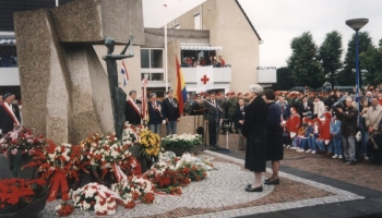 Uroczystości z okazji 50 rocznicy biwty pod Arnhem -Holandia wrzesień 1994