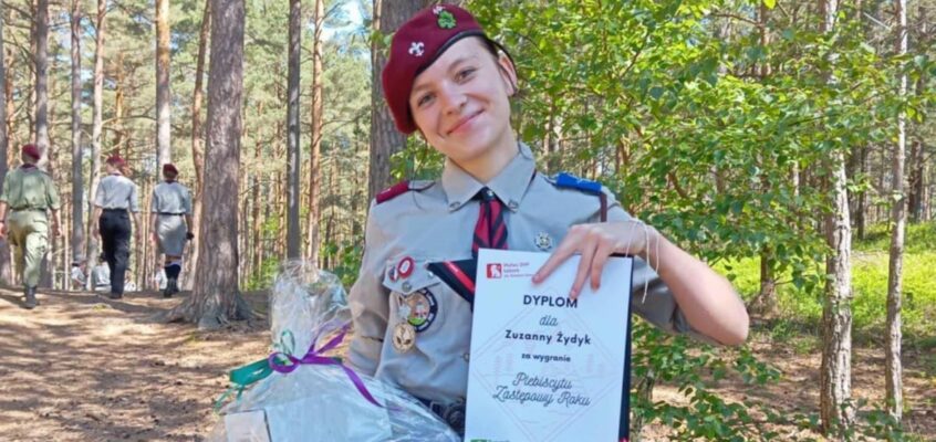 Wyróżnienie dla harcerzy z drużyny na biwaku „Mały Obóz”
